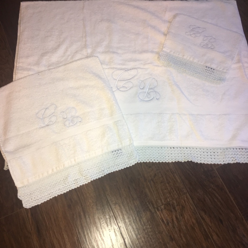 Monogrammed towels